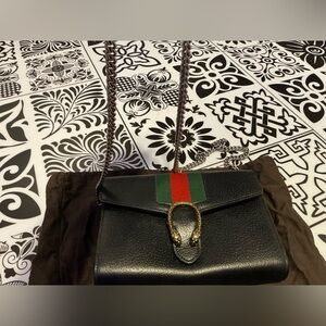 Gucci Black Leather Crossbody Bag